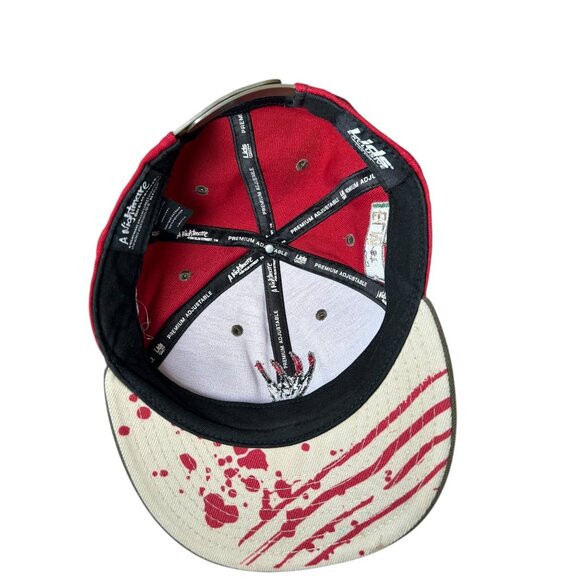 A Nightmare on Elm Street Freddy Krueger Cap Hat Lids Exclusive Red Embroidered - Picture 7 of 11